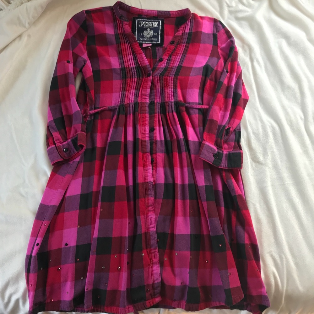 Victoria’s Secret tied flannel top